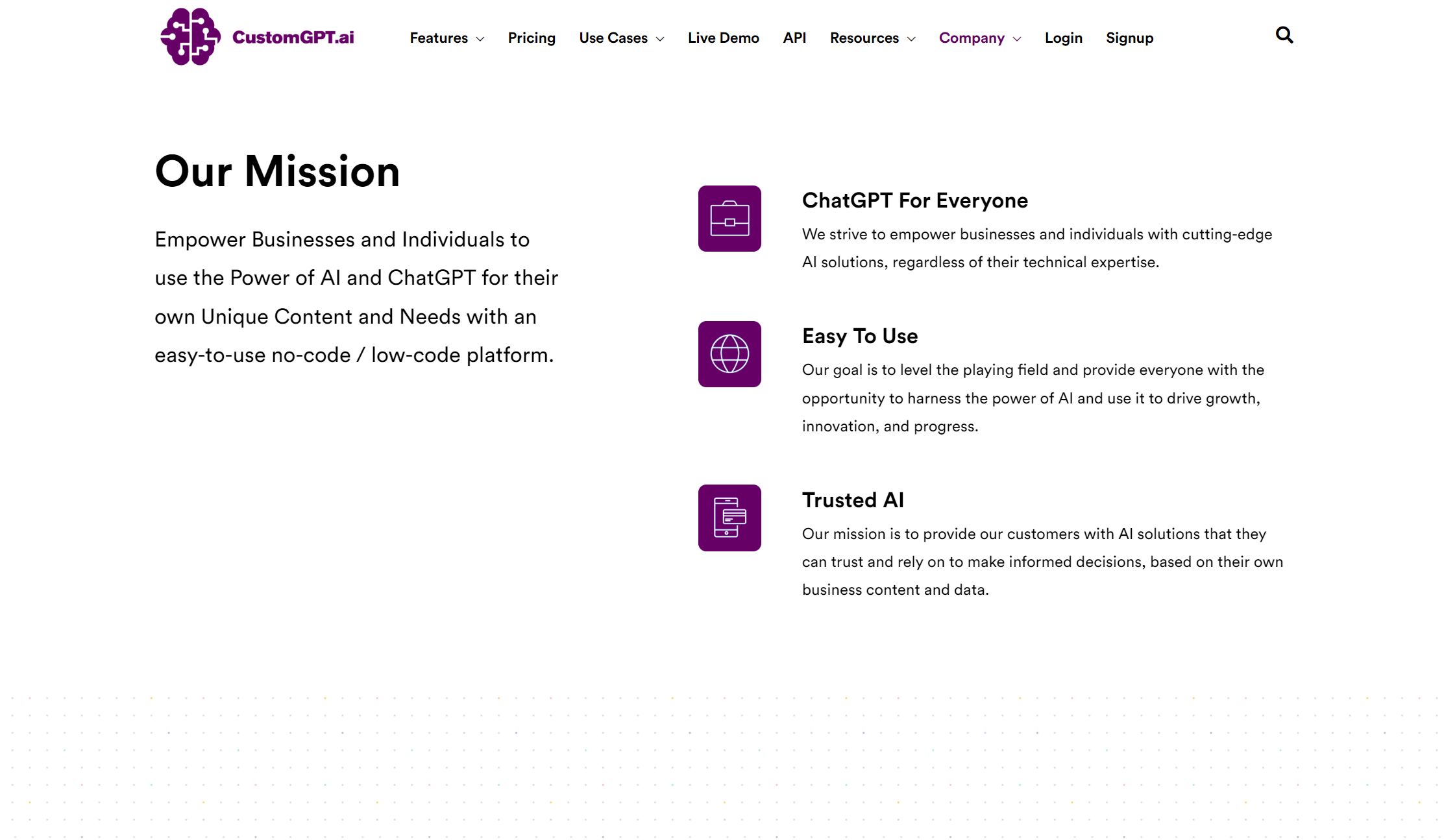 CustomGPT's Mission